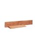 # Douglas Zweeds rabat, 1,1-2,7 x 19,5 x 400 cm, onbehandeld, 1 zijde gesch, 1 zijde fijnbez.