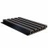 NTW HKC co-extrusie wand bekleding castellation 25 profiel, 2,5 x 19,6 x 290 cm, Ebony zwart.