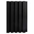 NTW HKC co-extrusie wand bekleding castellation 25 profiel, 2,5 x 19,6 x 290 cm, Ebony zwart.