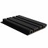 NTW HKC co-extrusie wand bekleding castellation 4325 profiel, 2,5 x 19,6 x 290 cm, Ebony zwart.
