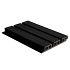 NTW HKC co-extrusie wand bekleding castellation 50 profiel, 2,5 x 19,6 x 290 cm, Ebony zwart.
