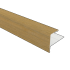 NTW aluminium co-extrusie eindprofiel t.b.v. Castellation PRO, 5 x 5 x 300 cm, Red Cedar.