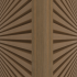 NTW aluminium co-extrusie hoekprofiel t.b.v. Castellation PRO, 6 x 6 x 300 cm, Teak.