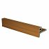 NTW HKC co-extrusie eindprofiel castellation t.b.v. wand bekleding, 7 x 5 x 300 cm, Red Ceda