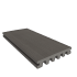 NTW HKC co-extrusie hoekprofiel castellation t.b.v. wand bekleding, 7 x 8 x 300 cm, Red Ceda
