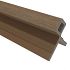 NTW HKC co-extrusie hoekprofiel castellation t.b.v. wand bekleding, 7 x 8 x 300 cm, Teak.