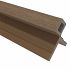NTW HKC co-extrusie hoekprofiel castellation t.b.v. wand bekleding, 7 x 8 x 300 cm, Teak.