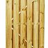 # Grenen gesch plankendeur, B120xH195 cm, op stalen frame, recht, groen geïmpregneerd