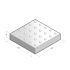 Betontegel 30x30x6 cm wit markeringstegel 25 noppen (Dr)