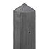 TC Betonpaal glad mdk 10 x 10 x 310 cm, ANTRACIET, HOEKPAAL t.b.v. 2 betonplaten