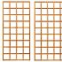 Hardhout trellis 180 x 180 cm, recht, kunstmatig gedroogd