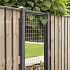 Eco gaastrellis, 90 x 180 cm, met maas 7,5 x 7,5 cm, in raamwerk 4,5 x 4,5 cm, groen geimp