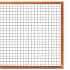 Hardhout betonijzertrellis 180 x 180 cm, met maas 7,5 x 7,5 cm, in raamwerk 4,4 x 6,8 cm