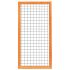 Red Wood betonijzertrellis, 90 x 180 cm, met maas 7,5 x 7,5 cm, in raamwerk 4,5 x 7 cm,
