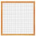 Red Wood betonijzertrellis,180 x 180 cm, met maas 7,5 x 7,5 cm, in raamwerk 4,5 x 7 cm,