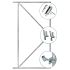 Verstelbaar stalen poortframe 90x155cm - bxh - incl slot - verzinkt | Incl. plaatduimen en ophangoge