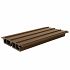 NTW HKC co-extrusie Castellation PRO65 gevelbekleding, 3,3 x 18 x 390 cm, Ebony zwart.