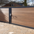 Boston maatwerk Dubbele poort klein max (B) 400cm (H) 100cm incl insteekslot