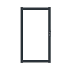 Boston aluminium opvulbaar poortframe 98x183cm RAL9005 incl. geïntegreerd slot