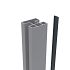 Boston aluminium Afwerkings/Klikprofiel 6x24mm L-234cm RAL7016 tbv alu H paal L-234cm