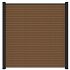 NTW Co-extrusie composiet scherm Triple, 180 x 180 cm, Teak.