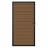 NTW Co-extrusie composiet deur in aluminium frame, horizontaal, 100 x 195 cm, Teak.