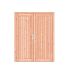 Douglas dichte dubbele deur Prestige 168x209 cm, scharnieren, RVS beslag, onbehandeld.