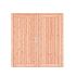 Douglas dichte dubbele deur Prestige 201x209 cm, scharnieren, RVS beslag, kleurloos geimpregneerd.