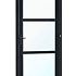Vuren steellook enkele glas deur zwart gespoten B1100xH2120mm buitenmaat, rechtsdraaiend