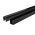 Boston Alu U-lijst start/topprofiel L175cm RAL9005 25x30mm