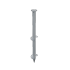 Cobra Funderingsschroef Ø 60mm 1200 mm zandstrand tbv zandstrand vuurverzinkt