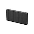 # Mini Quadrobandpalissade 6x25x50 cm Zwart