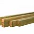 Grenen gesch regel 4,4 x 6,8 x 240 cm, groen geïmpregneerd.