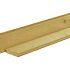 Scandinavisch vuren geschaafd blokhutprofiel 2,8 x 14,5 x 300 cm, groen geïmpregneerd.