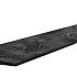 # Douglas Zweeds rabat, 1,1-2,7 x 19,5 x 300 cm, zwart gespoten, 1 zijde gesch, 1 zijde fijnbez.