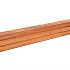 AZ Hardh paal gesch met V-groef, niet gepunt 8,5 x 8,5 x 400 cm.
