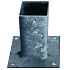 # Vloerpaalhouder verzinkt 9 x 9 cm.