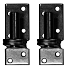 Duim zwart 16 mm t.b.v. poort, per 2 stuks.