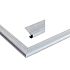 Aluminium daktrimset met ronde kraal t.b.v. plat dak, maximale dakmaat 1250 x 600 cm.