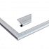 Aluminium daktrimset met ronde kraal t.b.v. plat dak, maximale dakmaat 605 x 450 cm.