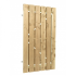 Jumbodeur v.z.v. slotgat, geschaafd vuren 15 mm op verstelbaar stalen frame B100 x H200 cm, recht ve