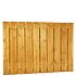 Grenen gesch plankenscherm 21-planks 17 mm, 180 x 130 cm, verticaal recht, groen geimpregneerd