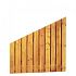 # Grenen gesch plankenscherm 21-planks 17 mm, 180 x 180/90 cm, verticaal recht aflopend, groen g