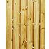 # Grenen gesch plankendeur, B100xH180cm, op stalen frame, recht, groen geimpregneerd