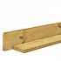 Grenen blokhutplank 2,8 x 14,5 x 400 cm, groen geïmpregneerd.