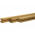 Grenen sleufpaal 8,8 x 8,8 x 270 cm, t.b.v. 28 mm profielplanken, hoekpaal, groen geïmpregneerd.