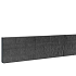 Betonplaat dubbelzijdig rotsmotief 36 x 3,5 x 184 cm, antraciet ongecoat.