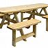 Picknicktafel Family, bladmaat 70 x 240 cm.