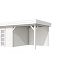 Vuren Topvision Parelhoen, 400 x 300 en luifel 300 cm, wit gespoten.