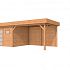 Douglas Topvision Raaf, 298 x 298 en luifel 400 cm, onbehandeld.